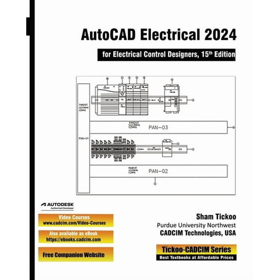 AutoCAD Electrical 2024 for Electrical Control Designers, 15th Edition, (Paperback)