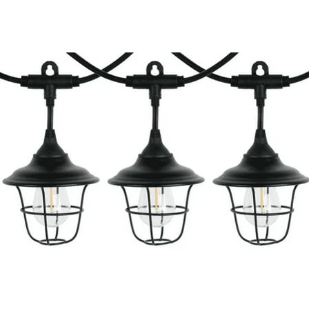 AutoDrive 120 Volts 10 Count Warm White LED Retro Metal Outdoor RV String Light