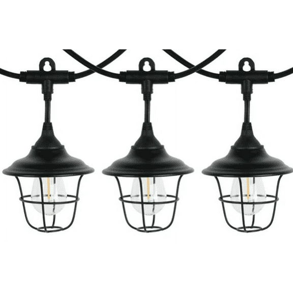 AutoDrive 120 Volts 10 Count Warm White LED Retro Metal Outdoor RV String Light