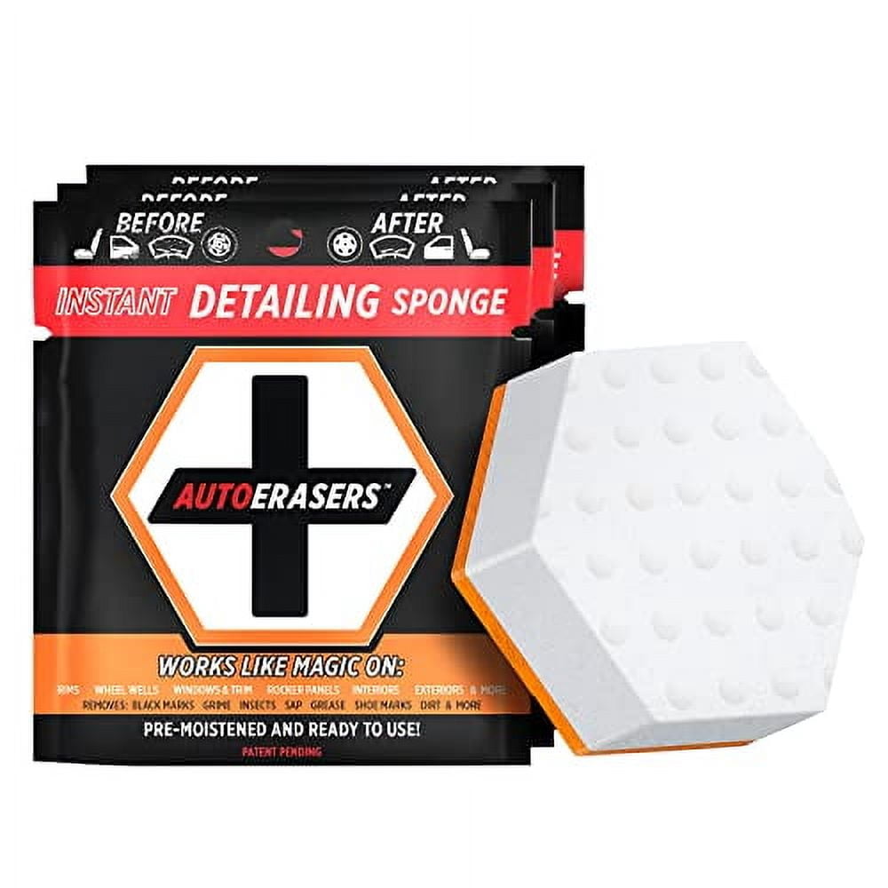 AutoERASERS‚Ñ¢ Auto Car Detailing Sponge 3pk, Dual-Sided - Walmart.com