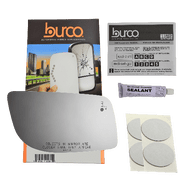 AutoFits 10-16 MKS Right Passenger Mirror Glass Lens w/Laser Etched Blind Spot Icon w/Silicone