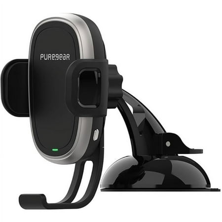PureGear - AutoGrip 10W Qi Certified Wireless Charging Pad for iPhone®/Android - Black