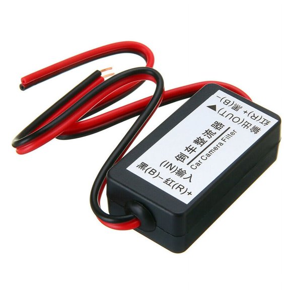 AutoGuard for Car Rear View Backup Camera 12V DC Relay Capacitor Filter Rectifier Reducing Flicker Not for Other Cameras