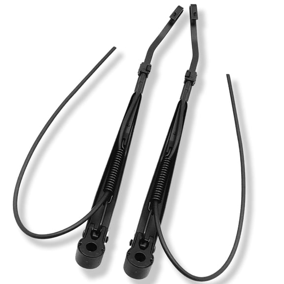 AutoHornix 6025411 1 Pair Front Windshield Wiper Arm Kit Noiseless Rust Protection Fits Compatible with 1990-2007 Peterbilt 379 Replace OE R236002 Left and Right Short