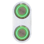 AutoLoc Power Accessories AUTBBB22 Retro Billet Switch with Green LED Illumination - Single Switch