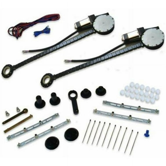 AutoLoc Power Accessories AUTPW4600 2-Door Uwire Universal Power Window Kit with No Switches