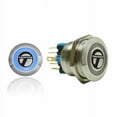 thumbnail image 1 of AutoLoc Power Accessories AUTSW47B 22mm Momentary Billet Button with LED Blue Ring, 1 of 4