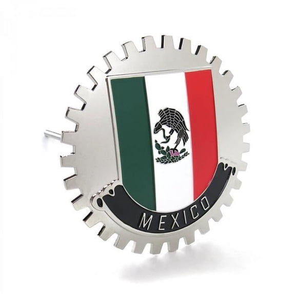AutoLoc Power Accessories Ultra Mexico Grill Emblem Badge