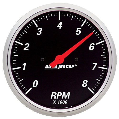 AutoMeter 1499 Designer Black Air-Core In-Dash Tachometer Gauge