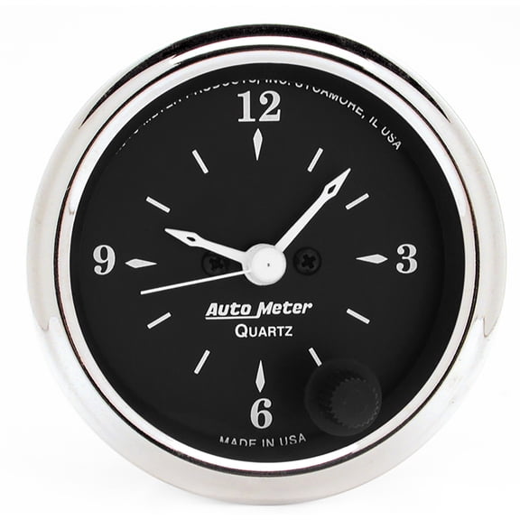 AutoMeter 1785 Old Tyme BlackT Clock