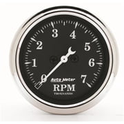 AutoMeter 1797 Old Tyme Black Air-Core In-Dash Tachometer, 2-1/16