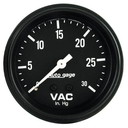 AUTO METER 2317 2-5/8IN VACUUM, 30 IN. HG MECH