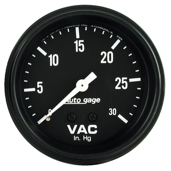 AUTO METER 2317 2-5/8IN VACUUM, 30 IN. HG MECH