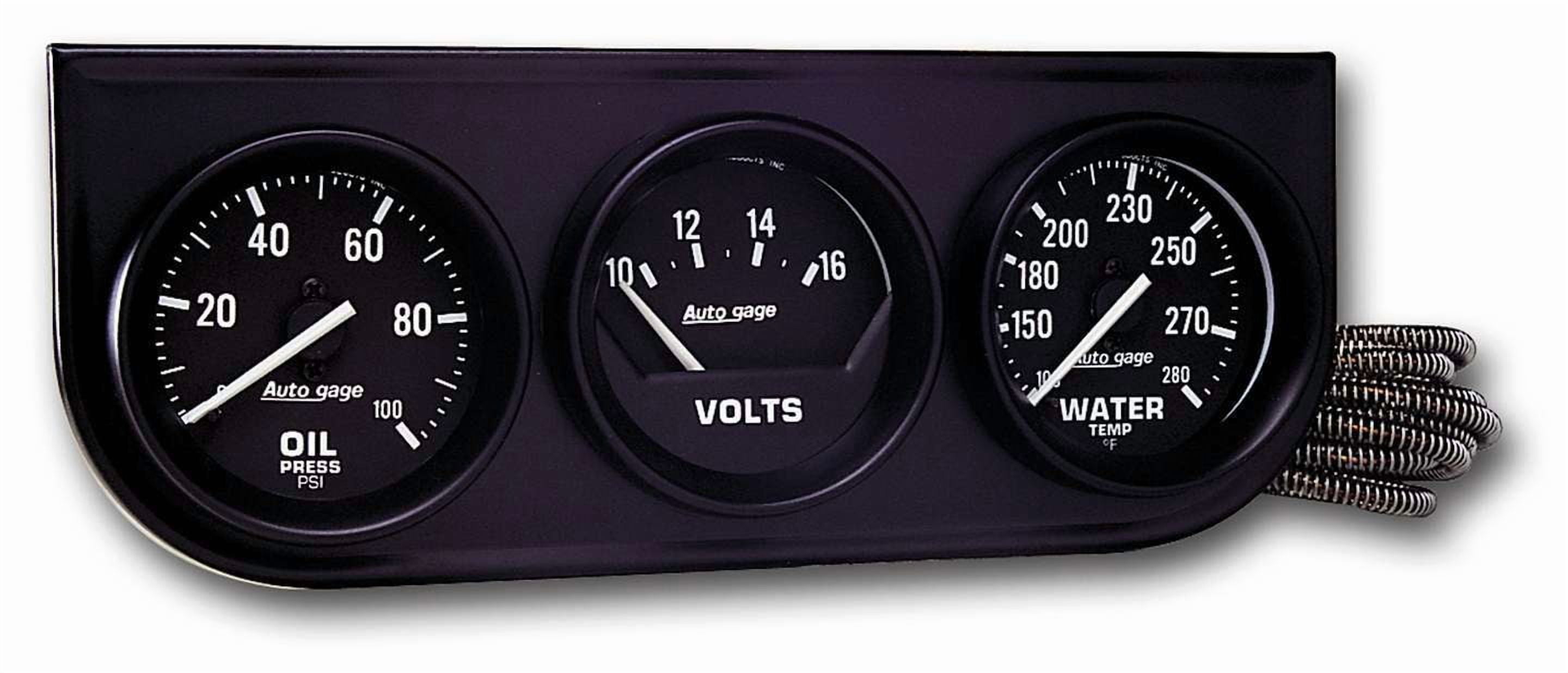 Aazon.co: AUTO ETER 2328 Autogage Echanical White Oil/Volt/Water