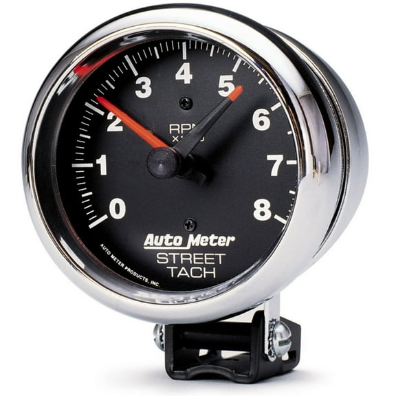 AUTO METER 2895 3-3/4IN TACH, 8,000 RPM, STREET, CHROME