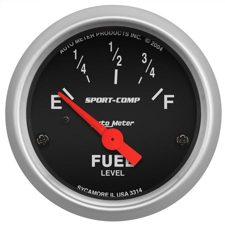 AUTO METER 3314 2IN FUEL LEVEL, 0 E/90 F, SSE, SPORT-COMP