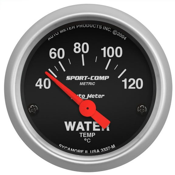 AutoMeter 3337M Sport-CompT Electric Water Temperature Gauge