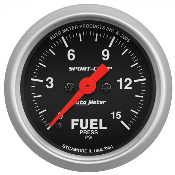 AutoMeter 3361 Sport-Comp Electric Fuel Pressure Gauge