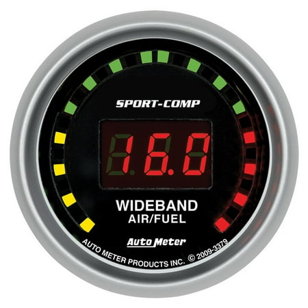 AUTO METER 3379 2-1/16IN WIDEBAND A/F, STREET, SPORT-COMP