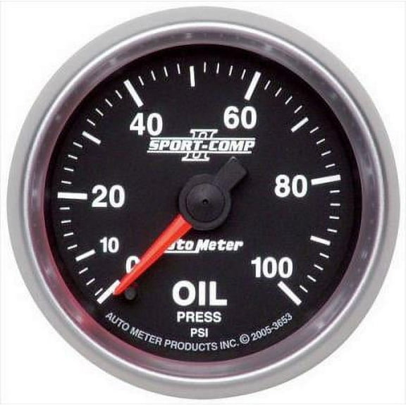 Auto Meter 3653 Oil Pressure - 0-100 PSI - Electronic - Sport Comp II