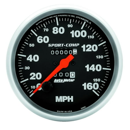 AUTO METER 3995 5IN SPEEDO, 160 MPH, IN- DASH, MECH