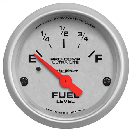 AUTO METER 4316 2IN FUEL LEVEL, 240 E/33F SSE, ULTRA-LITE