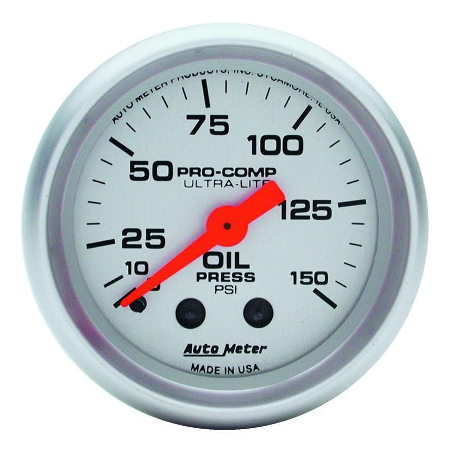 Ultra-Lite Series; Oil Press Gauge Universal Autometer 4423