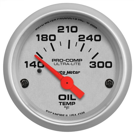 AUTO METER 4348 2IN OIL TEMP, 140-300F, SSE, ULTRA-LITE