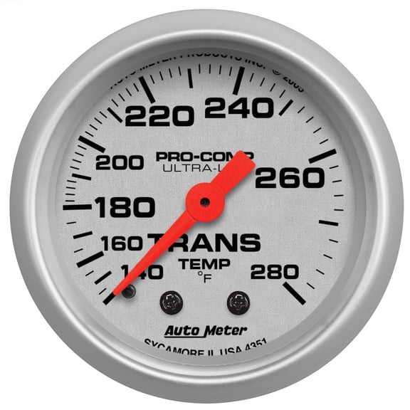 AUTO METER 4351 2IN TRANS TEMP, 140-280F 8FTLINE, MECH, UL