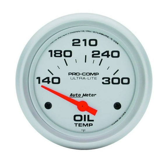 AutoMeter 4447 Ultra-Lite Electric Oil Temperature Gauge