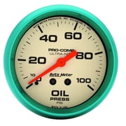AUTO METER 4521 2-5/8IN OIL PRESS, 0-100 PSI, ULTRA-NITE