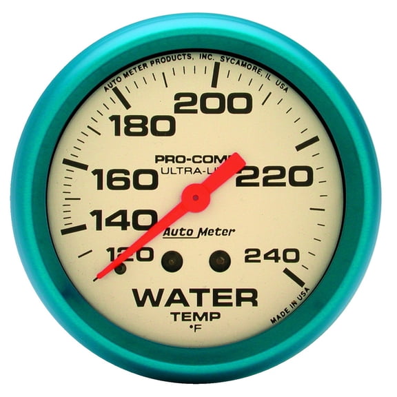 AutoMeter 4532 Ultra-Nite Mechanical Water Temperature Gauge