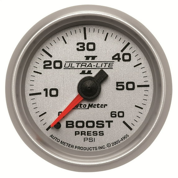 AUTO METER 4905 2-1/16IN BOOST, 0-60 PSI, MECH