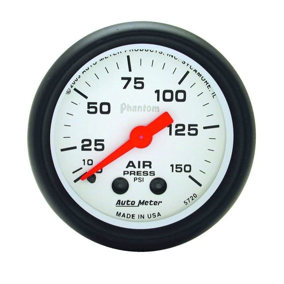 Auto Meter 5720 Phantom; Air Pressure Gauge