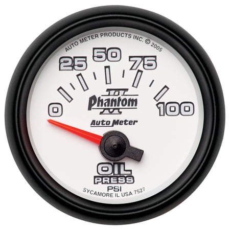 AUTO METER 7527 2-1/16IN OIL PRESS, 0-100 PSI, SSE
