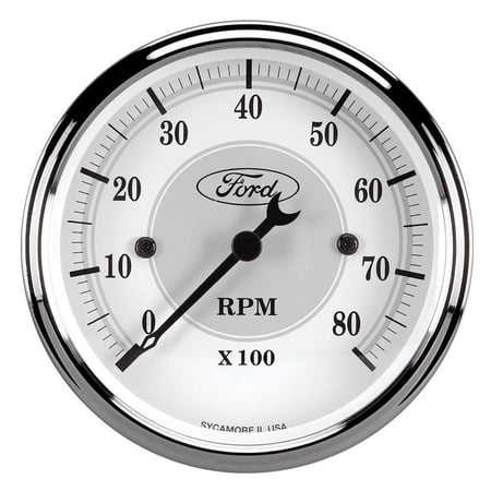 Autometer Ford Racing Tach - 3-1/8 In-Dach - White Face