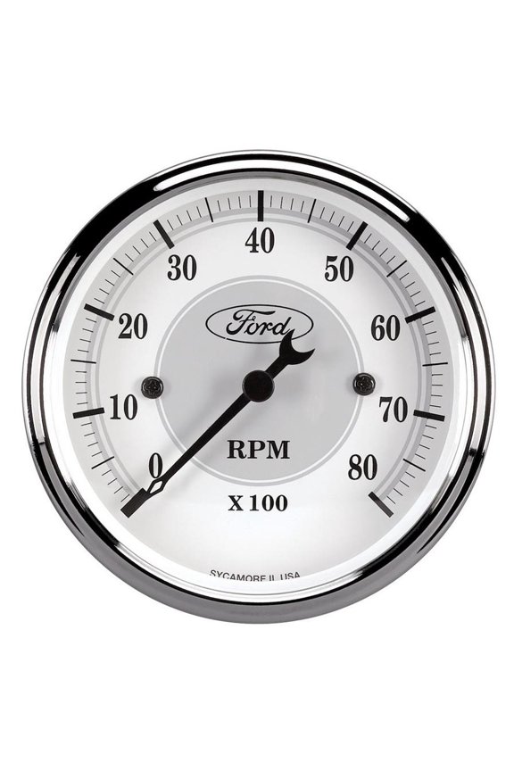 Autometer Ford Racing Tach - 3-1/8 In-Dach - White Face