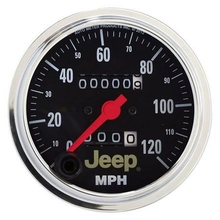 Autometer 880245 Jeep Speedometer, 3-3/8", 120 MPH , Mechanical