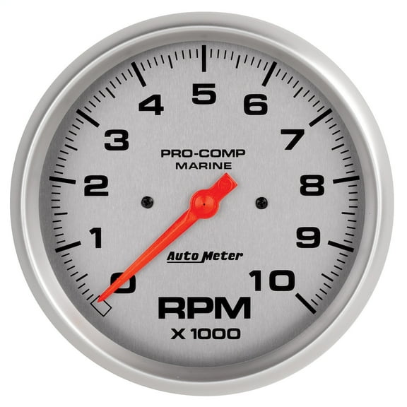 AutoMeter Gauge Tachometer 5 10K RPM Marine Silver (200801-33)