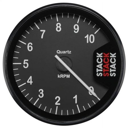AutoMeter ST200-010 80 mm 0-10K RPM Stack Clubman Tachometer, Black