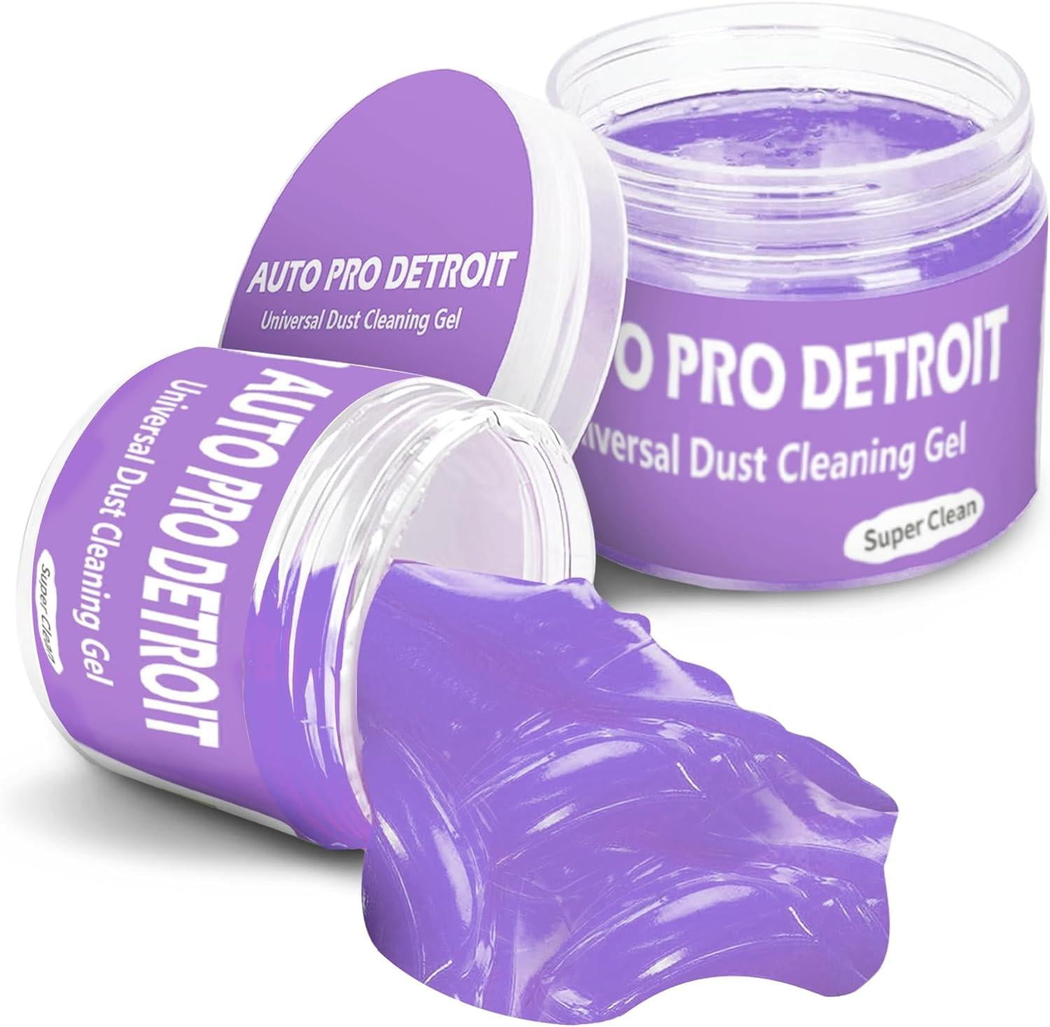 AutoProDetroit Car Cleaning Gel Kit Universal Automotive Dust Cleaner Crevice Slime Air