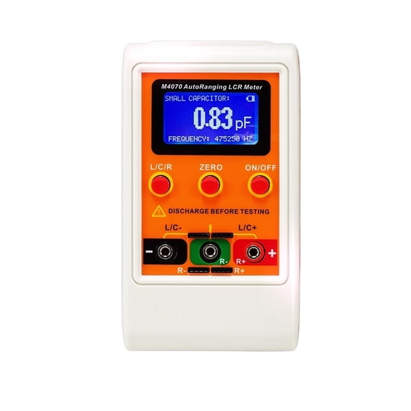 AutoRanging LCR Bridge Meter LCD Rechargeable Digital Capacitance Inductance Meter Large Range100H 100mF 20MR Rechargeable M4070 ,Versatile Measurement