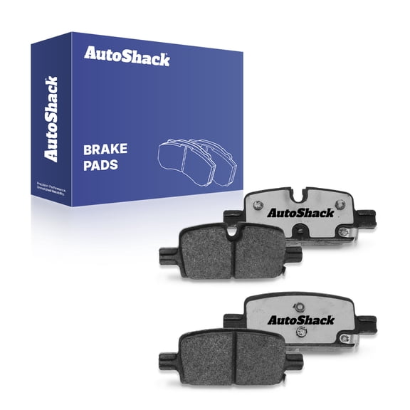 AutoShack Rear Ceramic Brake Pad Set for Chevrolet & GMC, Silverado 1500 2019-2025 Sierra 1500 2019-2025 Tahoe 2021-2025 Yukon 2021-2025, 4WD RWD L4 2.7L L6 3.0L V6 4.3L V8 5.3L 6.2L