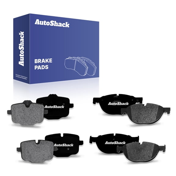 AutoShack Front & Rear Ceramic Brake Pad Set for BMW, 550i 2011-2016 550i xDrive 2011-2016, RWD AWD V8 4.4L