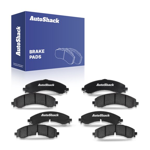 AutoShack Front & Rear Ceramic Brake Pad Set for Chevrolet & GMC, Silverado 2500 HD 2020-2022, 2025 Sierra 2500 HD 2020-2022, 2025, 4WD RWD V8 6.6L
