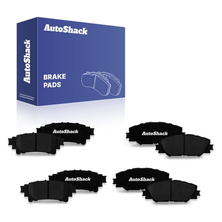AutoShack Front & Rear Ceramic Brake Pad Set for Toyota, Mirai 2016-2019, FWD