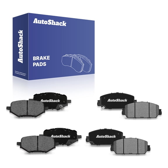 AutoShack Front & Rear Ceramic Brake Pad Set for Honda, HR-V 2023-2025 Clarity 2017-2021, FWD AWD L4 1.5L 2.0L