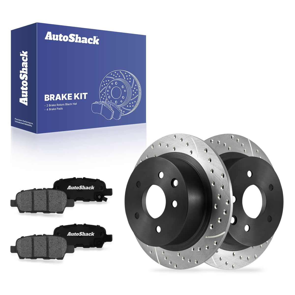 AutoShack Rear Brake Rotors & Premium Pads for Nissan, Altima 2002-2006 ...