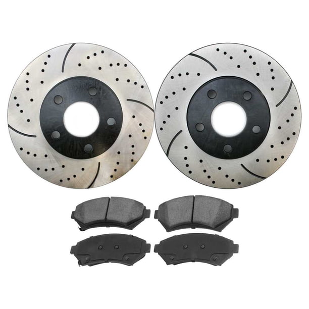 ACB ZONE Front Brake Rotors Set For Buick Lacrosse Allure Pontiac Grand Prix Montana Drilled Slotted Disc Rotors Kit 580188lr ACB ZONE Front Brake Rotors Set For Buick Lacrosse Allure Pontiac Grand Prix Montana Drilled Slotted Disc Rotors Kit 580188lr