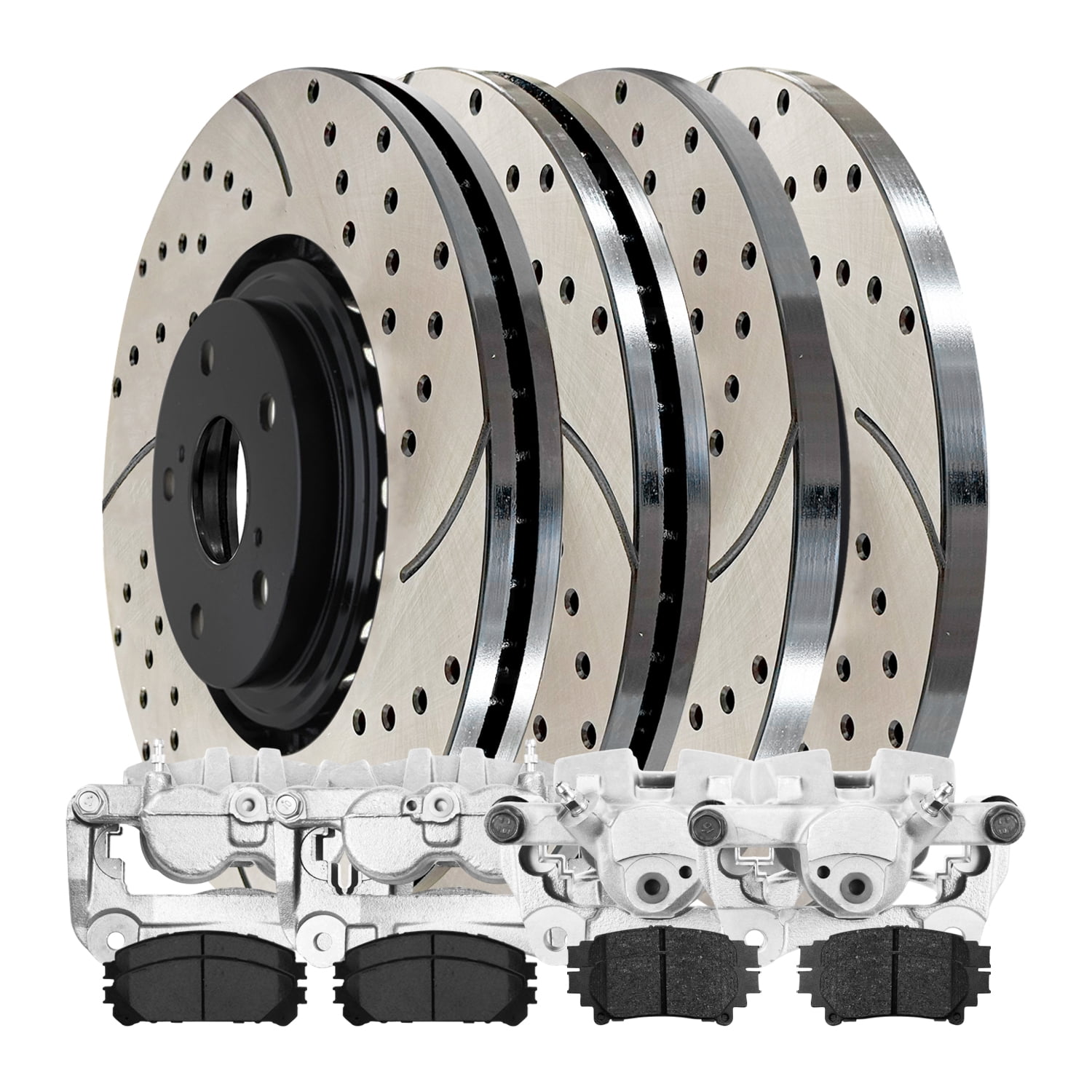 Lexus Rx 350 Rear Brake Rotor Replacement AutoShack Front & Rear Drilled & Slotted Brake Rotors Ceramic Brake ...